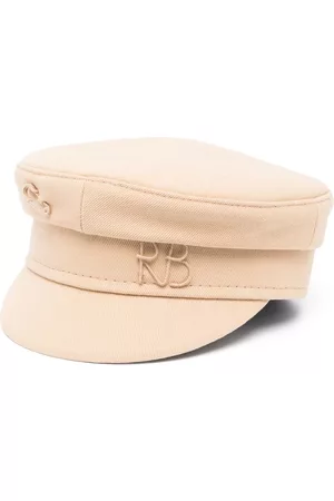 Ruslan Baginskiy Boys Hats - Logo-appliqué baker boy hat