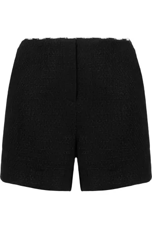 Elie saab Women Shorts - High-waisted tweed mini shorts