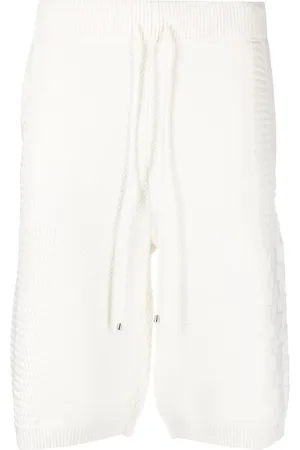 Drôle de Monsieur Waffle-knit bermuda shorts