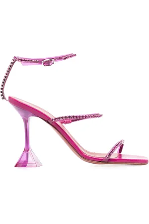 Amina Muaddi Crystal-embellished open-toe sandals