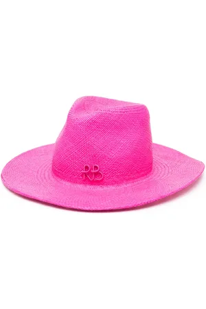 Ruslan Baginskiy Logo-embellished straw hat