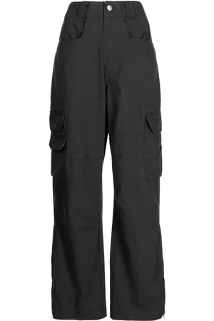 GOEN.J Wide-leg cotton cargo pants