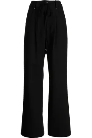 GOEN.J Contrasting-panel wide-leg trousers