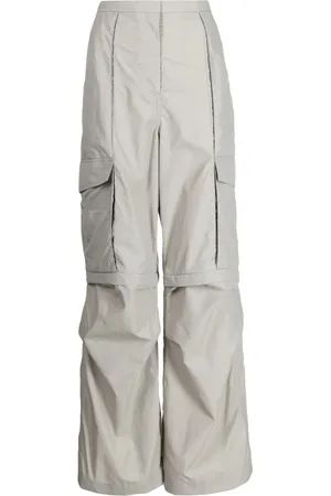 GOEN.J Detachable-panel wide-leg cargo pants