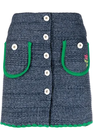 CORMIO Chiara flower-buttons mini skirt