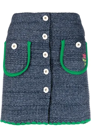CORMIO Chiara flower-buttons mini skirt
