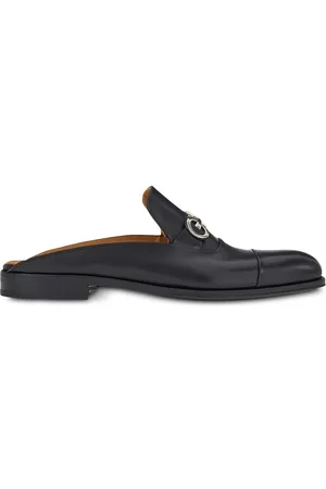 Salvatore Ferragamo Gancini leather backless loafers
