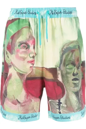 KIDSUPER STUDIOS Illustration-print Bermuda shorts
