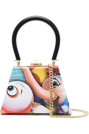 Moschino Women Bags - All-over graphic-print mini bag