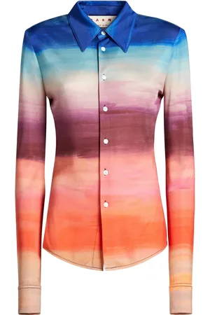 Marni Tie-dye long-sleeve shirt