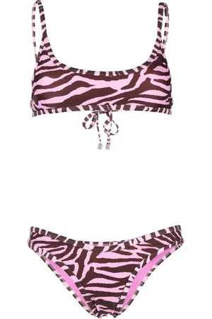 The Attico Zebra-print bikini