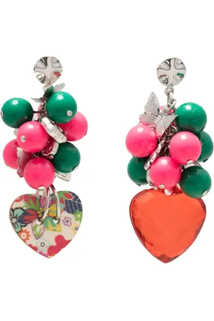 AMIR SLAMA Heart-harm drop earrings