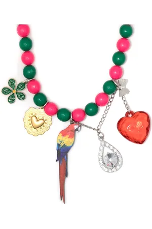 AMIR SLAMA Charm-detail beaded necklace