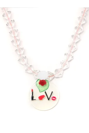 AMIR SLAMA Pendant beaded necklace