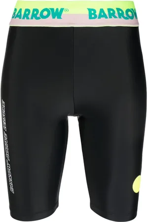 BARROW Logo-waistband biker shorts