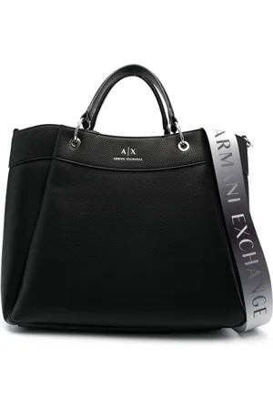 Armani Exchange Logo-stamp tote bag