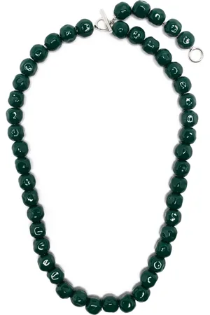 Jil Sander Enamel beaded necklace
