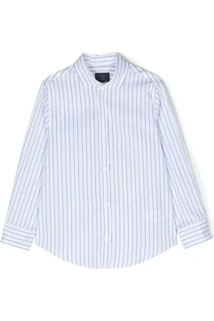 FAY Stripe-print cotton shirt