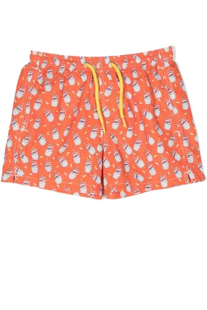 MC2 SAINT BARTH Graphic-print swim shorts