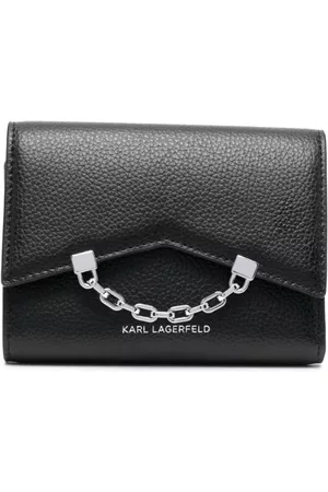 Karl Lagerfeld Women Wallets - Logo-print leather wallet