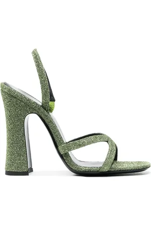 Saint Laurent Arancha 110mm lurex sandals
