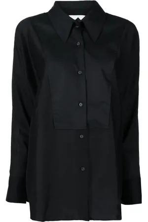 GOODIOUS Semi-sheer panelled shirt