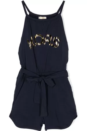 Michael Kors Girls Playsuits - Logo-print sleeveless playsuit