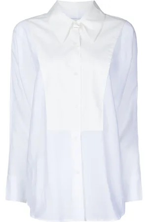 GOODIOUS Semi-sheer panelled shirt