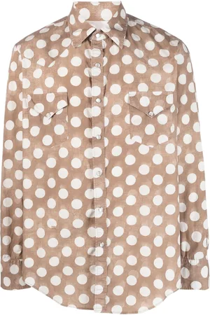 ERL Polka-dot print cotton shirt