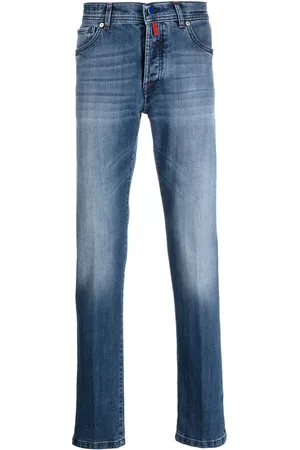 Kiton Slim-cut cotton jeans