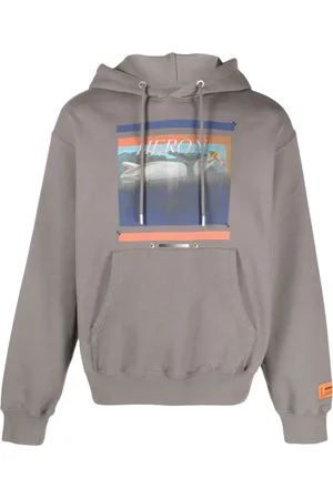 Heron Preston Graphic-print cotton hoodie