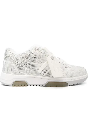 OFF-WHITE Out Of Office Strass leather sneakers