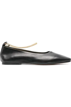 Maria Luca Chain-link detail ballerina shoes