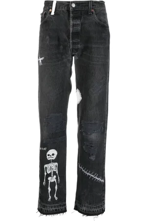 GALLERY DEPT. Mid-rise straight-leg jeans