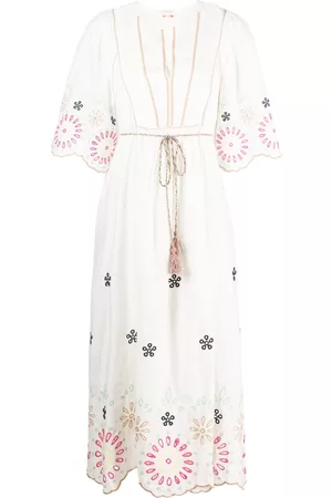 Scotch&Soda Women Printed Dresses - Floral-motif broderie-anglaise dress