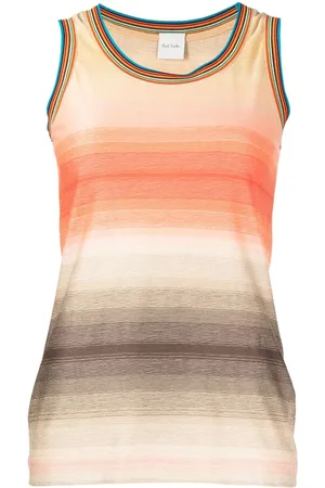 Paul Smith Striped sleeveless cotton top