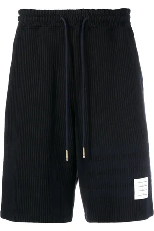 Thom Browne 4-Bar stripe seersucker track shorts