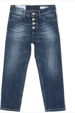 Dondup Button-up cotton-blend jeans