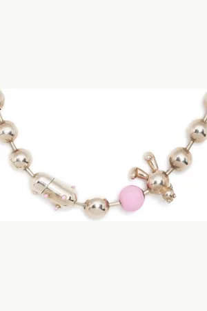 Natasha Zinko Bunny ball-chain necklace