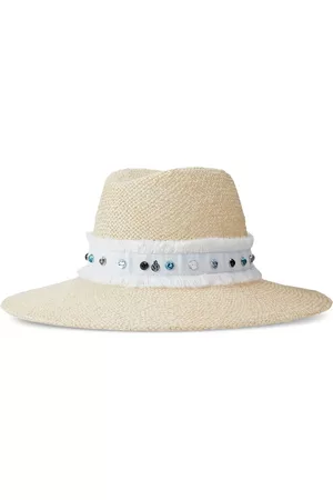 Le Mont St Michel Women Hats - Kate bead-embellished straw hat