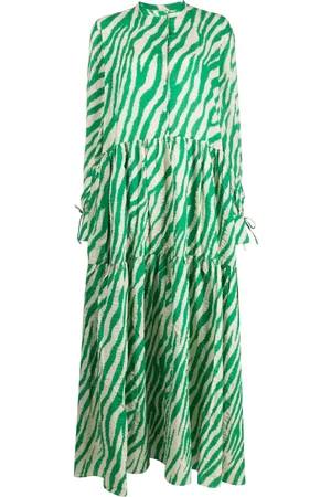 Stella Nova Women Printed Dresses - Zebra-print organic-cotton dress