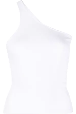 Samsøe Samsøe Women Vests & Camis - One-shoulder fine-ribbed top
