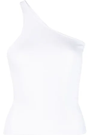 Samsøe Samsøe One-shoulder fine-ribbed top