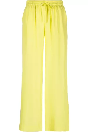 P.a.r.o.s.h. Women Wide Leg Pants - Wide leg silk drawstring trousers