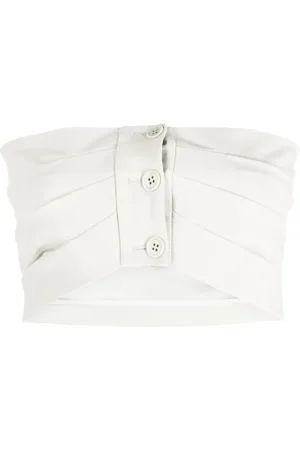 Serafini Pleated button-up tube top