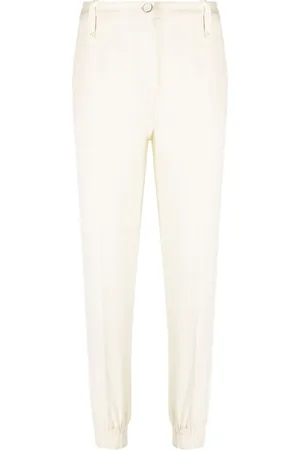 Twin-Set Elasticated-cuff tapered trousers