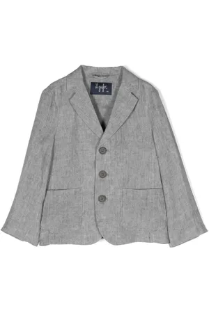 Il Gufo single-breasted fitted waistcoat - Blue