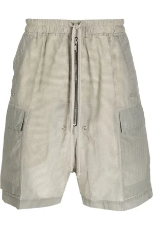 Rick Owens Check-print drawstring shorts
