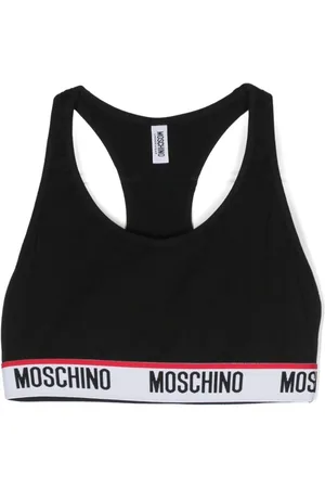 Moschino Logo-tape sports bra