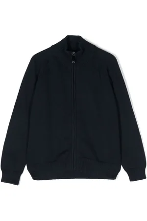 Il gufo Fine-knit zip-up cardigan